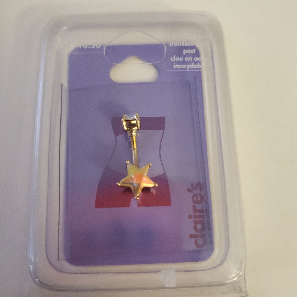 Claire's belly ring